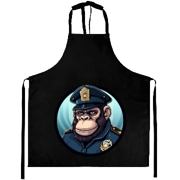 Discover Police gorilla Aprons
