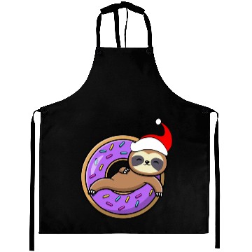 Discover Sloth and Donut Christmas Aprons