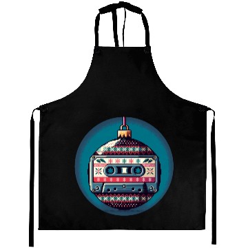 Discover Retro Cassette Tape Christmas Ornament Aprons
