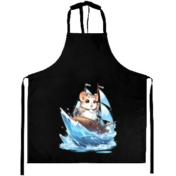Discover Ice Sailing Hamster Ice Sailor Ice Boating Aprons
