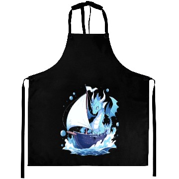 Discover Ice Sailing Dragon Ice Sailor Ice Boating Yachting Aprons