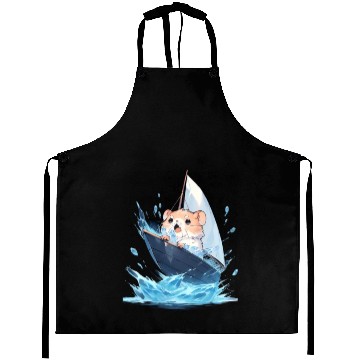 Discover Ice Sailing Hamster Ice Sailor Ice Boating Aprons