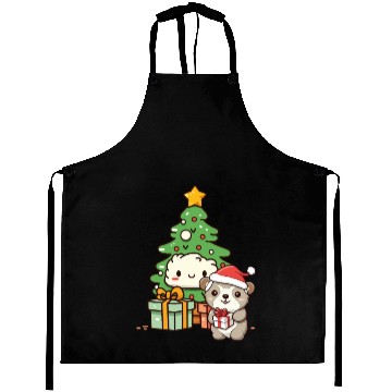 Discover Cute Sloth with Christmas Tree Aprons