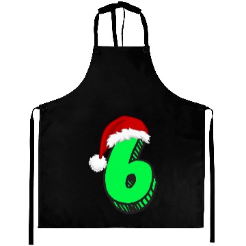 Discover 6 Years Today - Christmas Number Six Aprons