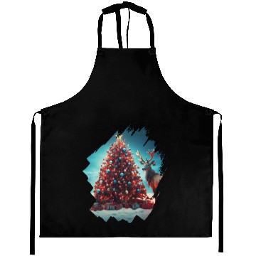 Discover Christmas tree Christmas Reindeer Aprons