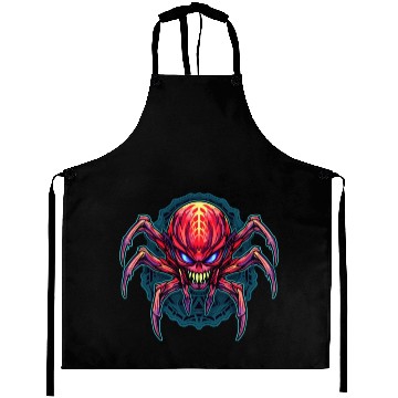 Discover Colorful Abstract Spider Design Arachnids Aprons