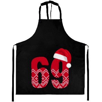 Discover Age 69 Years Old - Christmas number Sixty Nine Aprons