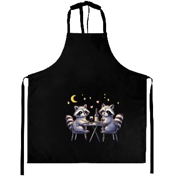 Discover Raccoon Romance Aprons