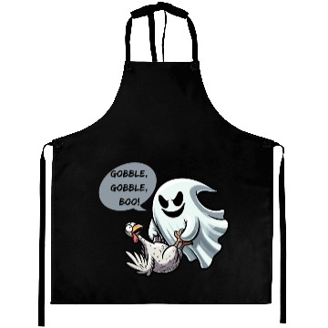 Discover Playful Ghost's Surprise Turkey Aprons