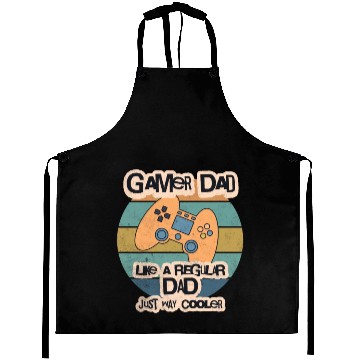 Discover Cool Retro Gamer Dad Aprons