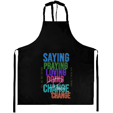 Discover Prayer and Change for Peace Aprons