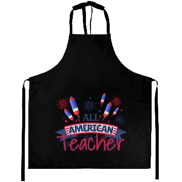 Discover All American Teacher. Patriotic Teacher Aprons