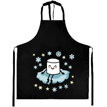 Discover Marshmallow on a Cloud and it is Snowing V2 Aprons