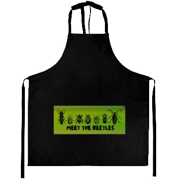 Discover Meet the Beetles (Green) - Funny Bug Lovers Design Aprons