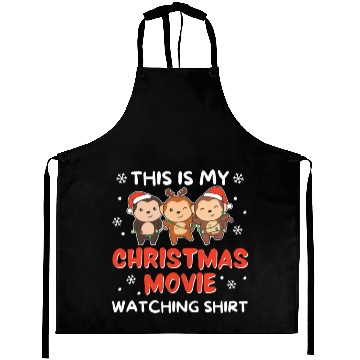 Discover Monkey Christmas Movie Watching Aprons