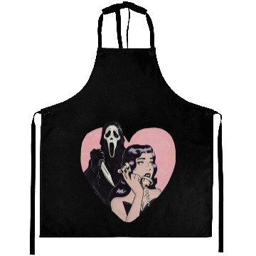 Discover ghostface phone call love heart Aprons
