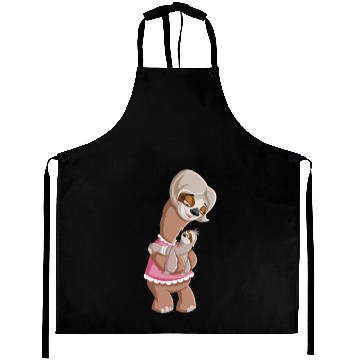 Discover Mummy Sloth and Baby Aprons