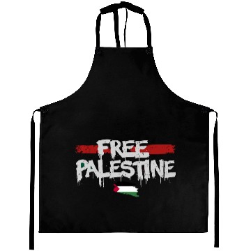 Discover free palestine graffiti Aprons