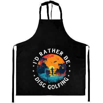 Discover Disc-Golf-Player rather-Disc-Golfing Game funny Aprons
