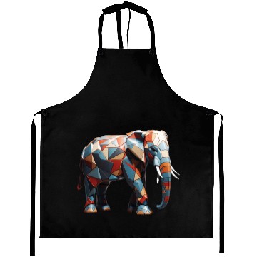 Discover Elephant geomatric design Aprons