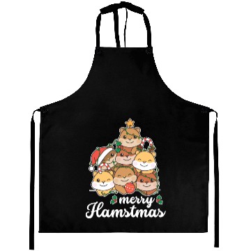 Discover Hamster Christmas Tree merry Hamstmas Aprons