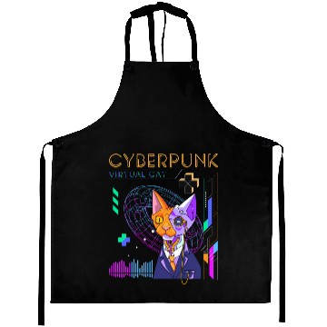 Discover Cyborg Retro Gamer Scifi Aprons