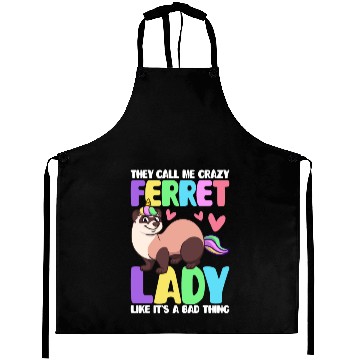 Discover Female Ferret Lover Aprons