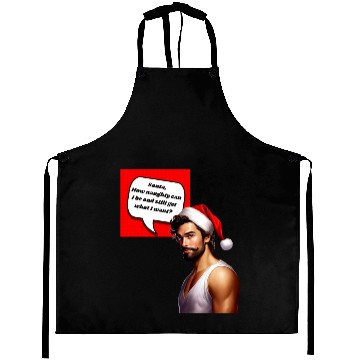 Discover Christmas Nice Cute and Handsome Man Aprons