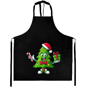 Discover Funny green tree Aprons