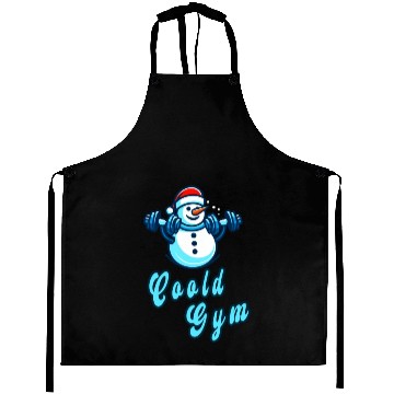Discover Cool gym funny snowman Aprons