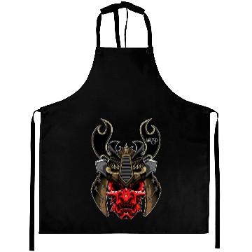 Discover samurai mascara Aprons