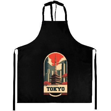 Discover Tokyo Vintage Art Aprons