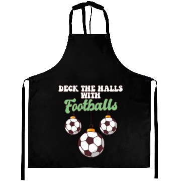 Discover Football Player Coach Christmas Balls Deck The Aprons