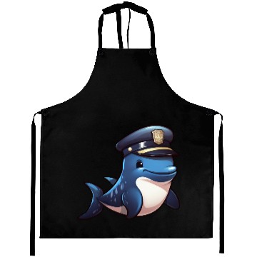 Discover Police whale Aprons