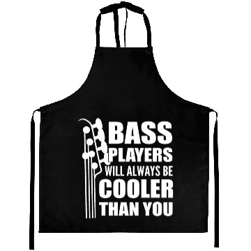 Discover Funny Bass Guitar Player Instrumentalist Aprons