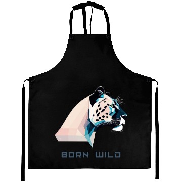 Discover Geometric Lowpoly Wildcat Aprons