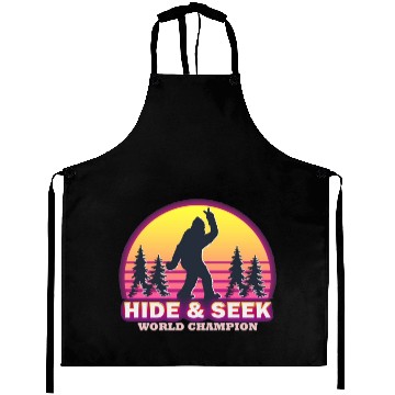 Discover Bigfoot Hide amp Seek World Champion Aprons