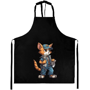 Discover Electrician Cat Electrical Engineer Worker Aprons