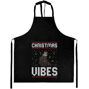 Discover Sloth Christmas Vibes Ugly Sweater Aprons