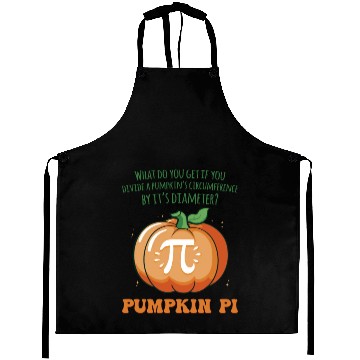Discover Pumpkin Pie Pi Math Teacher Haloween Thanksgiving Aprons