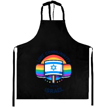 Discover LGBTQ community STANDS WITH ISRAEL Aprons