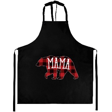 Discover Mama Bear Buffalo Plaid Mama Bear Aprons