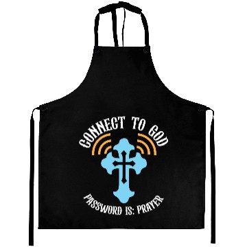 Discover Connect to God I Love Jesus Believer Scripture Aprons