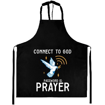 Discover Connect to God Team Jesus Believer Scripture Aprons
