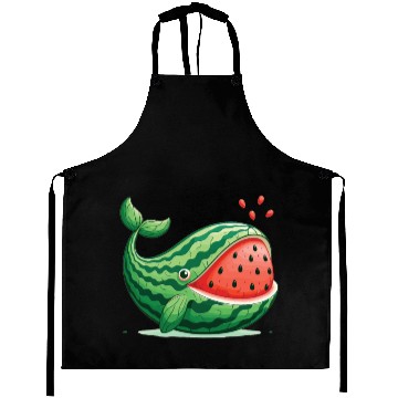 Discover Melon Whale Funny Animal Made Of Vegetables Aprons