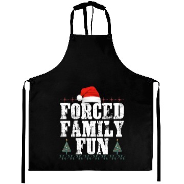 Discover forced family fun .christmas funny Aprons