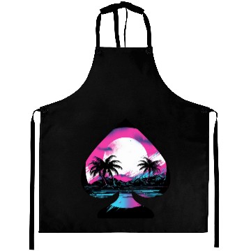Discover Tropical Synthwave Aprons