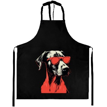 Discover Great Dane Red Sunglasses Aprons