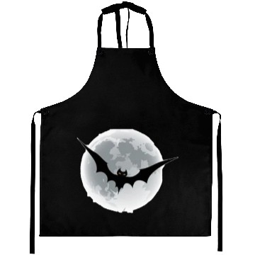 Discover Bat on the moon Aprons