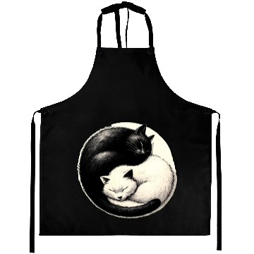 Discover Yin and yang cats sleeping Aprons